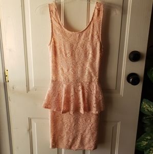Pink Embroidered Dress
